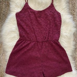 Maroon Romper